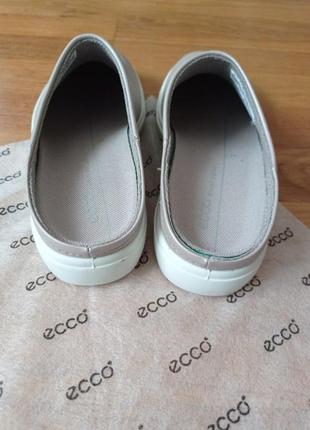 Кожаные шлепанцы шлепки сабо ecco soft classic 857703/ разм.37 оригинал4 фото