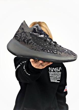 Мужские и женские кроссовки  adidas yeezy boost 380 alien black