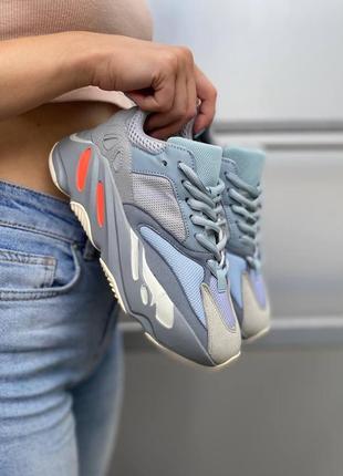 Мужские кроссовки  adidas yeezy boost 700 blue3 фото