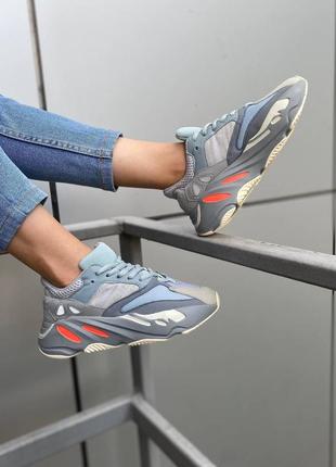 Кросівки чоловічі   adidas yeezy boost 700 blue