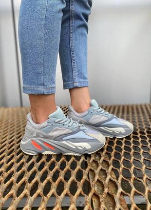 Мужские кроссовки  adidas yeezy boost 700 blue6 фото