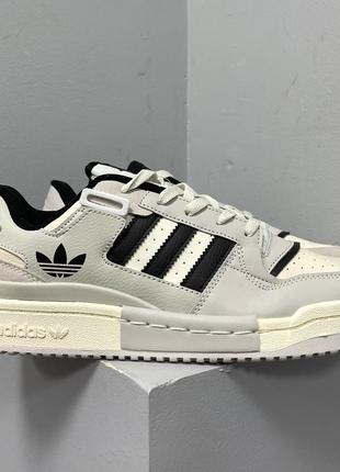 Мужские кроссовки  adidas line forum exhibit low white grey
