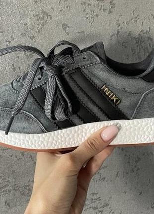 Мужские кроссовки  adidas iniki dark grey
