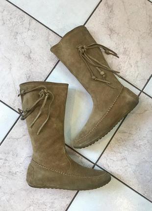 Чоботи замшеві натуральні