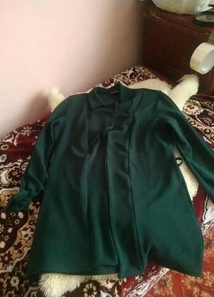 Зеленый пиджак жакет4 фото