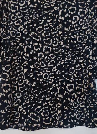 Блуза н&м леопардовый принт, р-р 34-xs, 42 наш8 фото