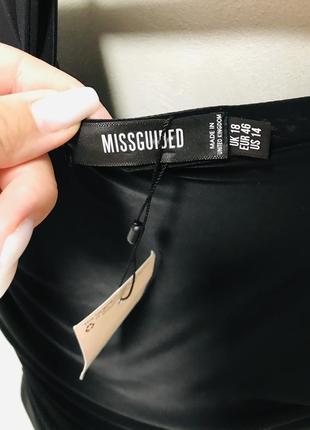 Брендовое женское платье missguided миди длины с разрезами под руками5 фото