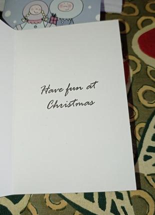 Мини открытки с конвертом рождественское веселье3 фото