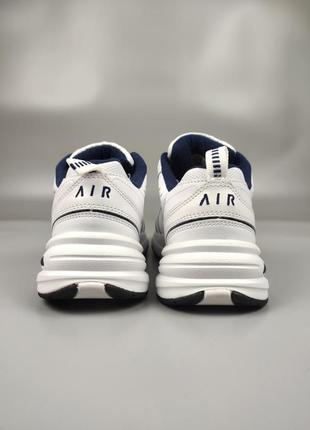 Мужские кроссовки nike air monarch iv white blue9 фото