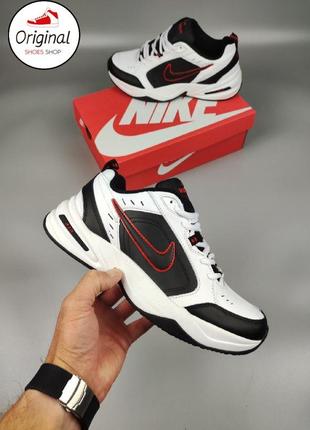 Мужские кроссовки nike air monarch iv black white red