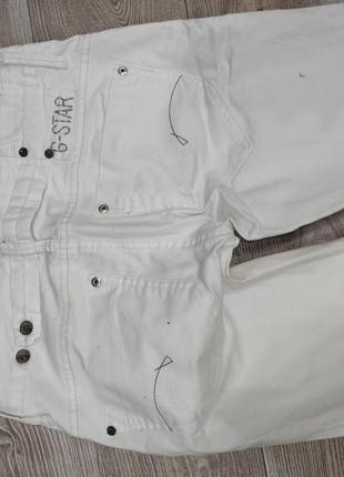Белые джинсы g-star raw, размер 293 фото