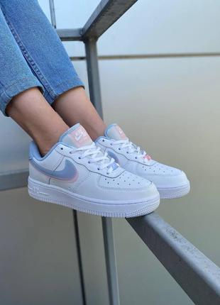 Женские кроссовки nike air force 1 pink найк аир форс форсы3 фото