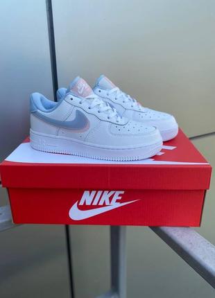 Женские кроссовки nike air force 1 pink найк аир форс форсы5 фото