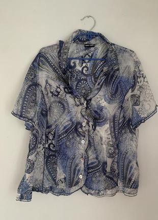Блуза и юбка натуральный шелк gerry weber p.42/xl1 фото