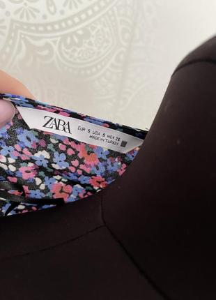 Платье zara в цветочный принт2 фото