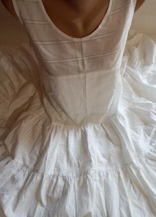 Сукня плаття платье волан оборка сарафан смужка2 фото