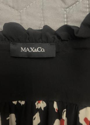 Платье в каеточный принт max &amp; co натуральный шелк, max mara6 фото