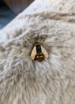 Шикарная новая брошка в виде осы, пчелы стильная золотая, аксессуар для одежды