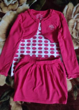 Костюм -тройка, для девочек 5-7 лет