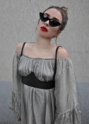 Корсаж шкіряний, бралет,  бра , підгрудний корсет ручної роботи gothic alt boho, witchcore