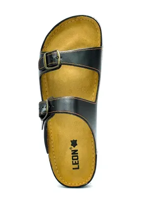Мужские сандалии кожаные leon 702m brown 41-463 фото