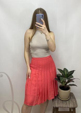 Плисерированная миди юбка мини юбка плиссеровка3 фото