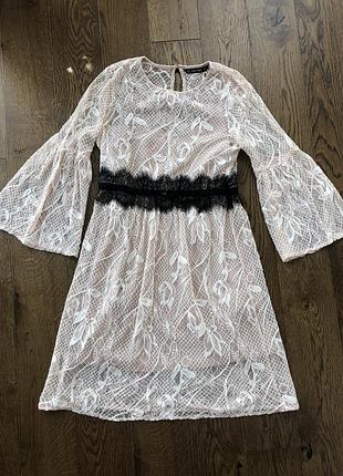 Платье zara кружевное