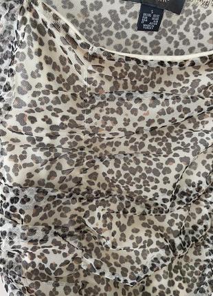 Леопардовая кофточка- сетка4 фото