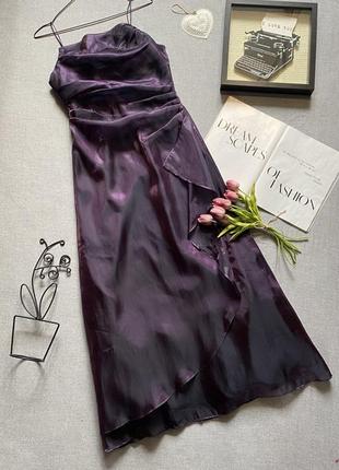 Фантастична, фіолетова, довга, сукня, плаття, ошатна, minuet, вечірня,1 фото