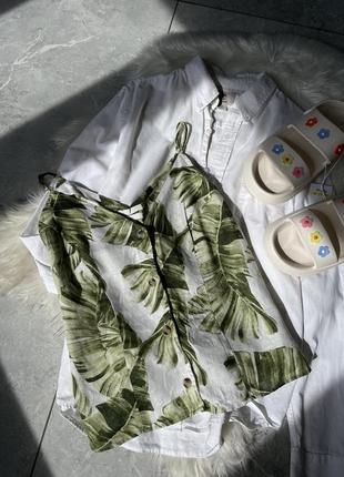 Льняная блуза h&m