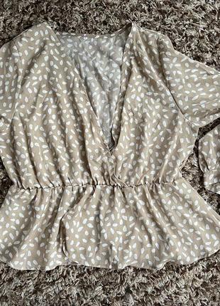 Новая блуза shein с завязками на рукавах