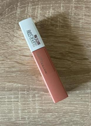 Maybelline new york superstay matte ink liquid lipstick відтінок 601 фото