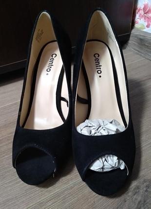 Жіночі чорні туфлі під замш жіночі чорні туфельки розпродаж босоніжки4 фото