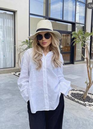 Zara лляна сорочка зара рубашка лен