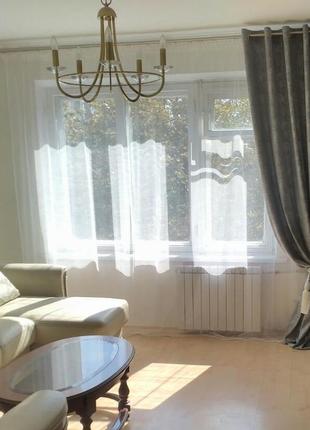 Штори софт "мармур". колір: сірий