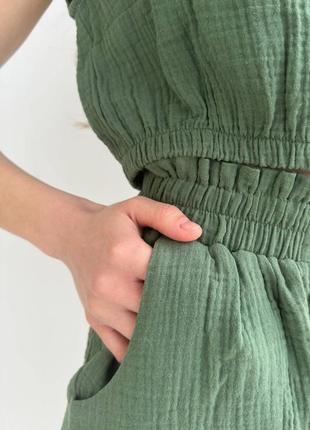 Шорти з муслінової тканини