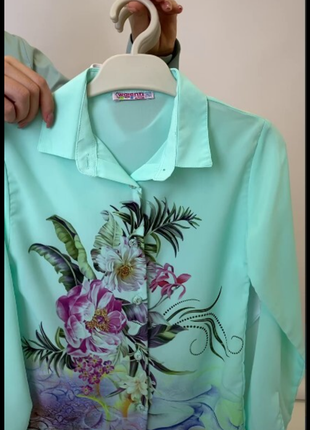 Шифоэвая блузочка на девочку 134-140