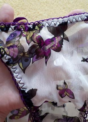Новые белые фиолетовые высокие трусики с повязками бабочками принтом м+/10+/38+/46+

la senza3 фото