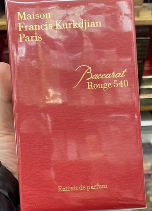 Оригинал maison francis kurkdjian baccarat rouge 540 70 мл бакара, баккара, бакара, бакарат, руж