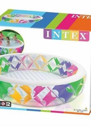 Надувной бассейн intex 229 х 56 см на 1200л2 фото