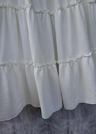 Жіноча коротка літня сукня з оборками, сарафан, див. заміри в описі6 фото