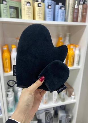 Набір рукавичок для нанесення автозасмаги, 2 шт. st. moriz double sided tanning mitt and face2 фото