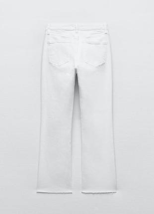 Джинси trf cropped mid-rise flared zara 3643/0175 фото