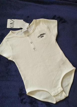 Боди в рубчик от zara