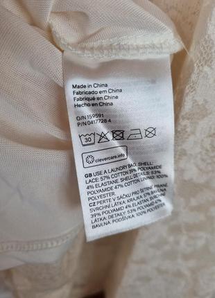 Нежное кружевное, ажурное, гипюровое мини платье h&amp;m.4 фото