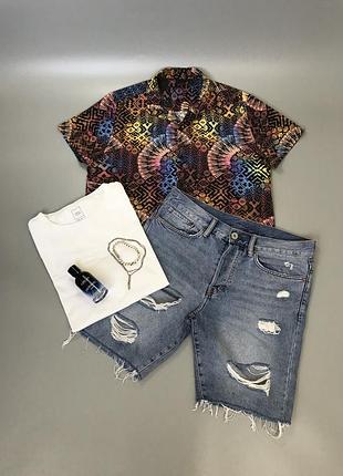 Цветная тенниска asos, гавайка, шведка, рубашка с коротким рукавом, пляжная, летняя, на пляж, лето, разрисованная, с принтом, тай дай