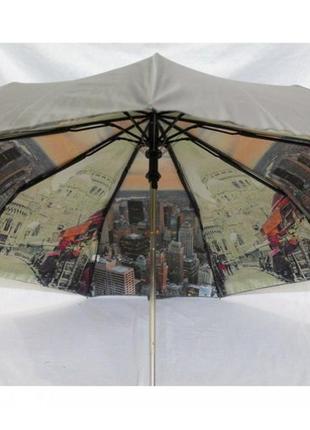Зонт. парасолька з подвійним покриттям купола, спиці карбон, анти-вітер, 7065 фото