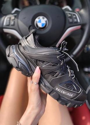 Демисезонное бордовое кроссовки balenciaga track black 3 черных женских кроссовки balenciaga track black