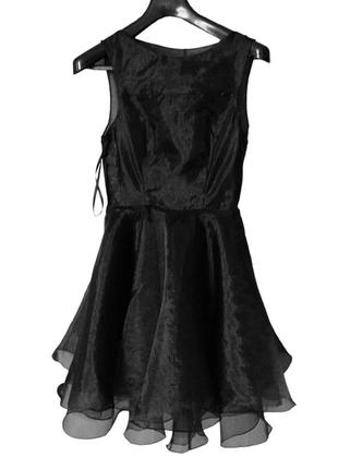 Шелкое нарядное черное платье расшитое пайетками8 фото