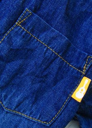 Стильна і якісна джинсова сорочка з коротким рукавом2 фото